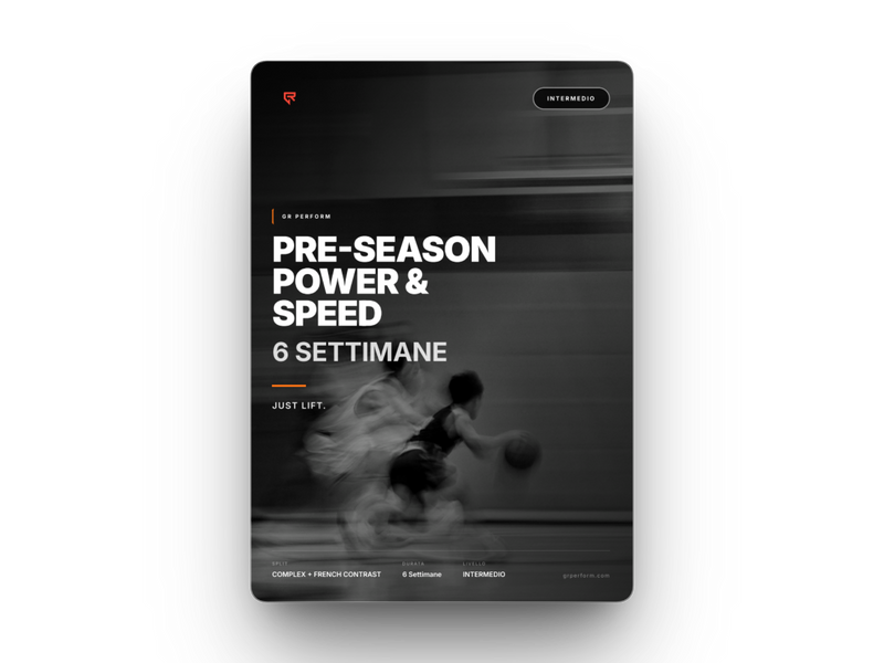 Pre Season Power & Speed